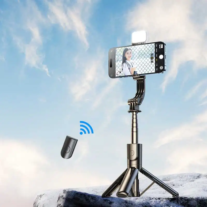 Bluetooth uzaktan kumanda ile dolgu ışığı evrensel tripod 2024 ile 100 yeni telefon tripodu cm paslanmaz çelik akıllı telefon standı