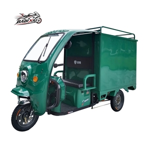 <span class=keywords><strong>Triciclo</strong></span> Eléctrico Verde de 60V Directo de Fábrica, <span class=keywords><strong>Triciclo</strong></span> de Carga con Carrocería Cerrada para Uso Postal - Product Image 1