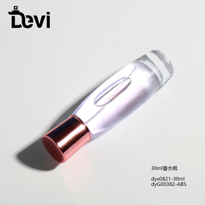 Flacon de parfum en verre transparent rechargeable de haute qualité Devi avec pompe pulvérisatrice, 30 ml, 50 ml, 100 ml, avec marquage à chaud - Product Image 1