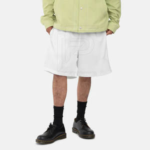 Shorts de sport pour homme à taille mi-haute avec fermeture élastique - Tissu en maille respirant, écologique, à séchage rapide, coupe-vent, style urbain, uni - Product Image 3