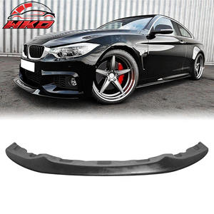 Compatible con BMW F32 F33 F36 Serie 4 14-20 M Sport, labio de parachoques delantero negro sin pintar, accesorio exterior de PU de alta calidad - Product Image 1