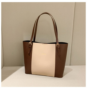 2025 nouveaux sacs fourre-tout pour femmes à blocage de couleur à la mode-grands sacs à main en cuir PU pour les déplacements Style rétro sacs à bandoulière