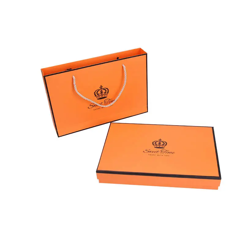 New Simple orange scarves gift boxes for T-Shirts bra silk scarf packaging