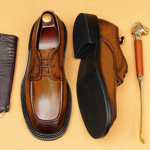 Zapatos Derby de Vestir Casuales para Hombre, de Cuero Genuino, con Cordones, Transpirables y Ligeros para Primavera/Verano, Más Vendidos - Product Image 4