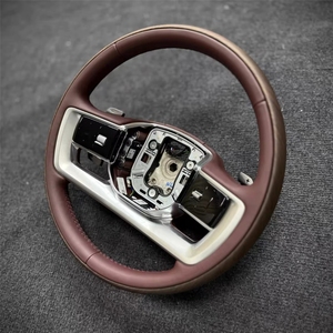Volant personnalisé de haute qualité <span class=keywords><strong>marron</strong></span> + noir pour <span class=keywords><strong>Range</strong></span> <span class=keywords><strong>Rover</strong></span> Vogue 2023+ Accessoires intérieurs pour volant - Product Image 4
