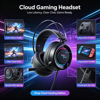 Microphone HD OEM ODM, casque filaire USB RGB stéréo 3D EK05 pour téléphone portable