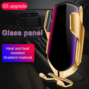 ที่ชาร์จในรถยนต์ไร้สายเซ็นเซอร์อัจฉริยะ10W ที่ยึดช่องระบายอากาศในรถยนต์ยืดหยุ่น R1ใช้ได้กับ <span class=keywords><strong>Android</strong></span> แบบอัตโนมัติและอินฟราเรด - Product Image 6