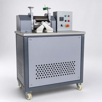 Máquina de Peletización de Plástico, Molino de Dos Rodillos para Caucho, Mezcladora de Compuestos NR SBR NBR EPDM, Granuladora, Formulación, Prueba, CE ISO