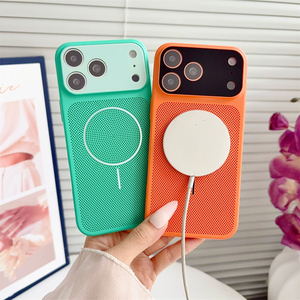เคสระบายความร้อนแม่เหล็กสำหรับ iPhone 13 14 15 16 17 Pro Max ป้องกันแรงกระแทก พร้อมฝาปิดกล้องสีสันสดใส ช่องหน้าต่างกล้องขนาดใหญ่ - Product Image 2