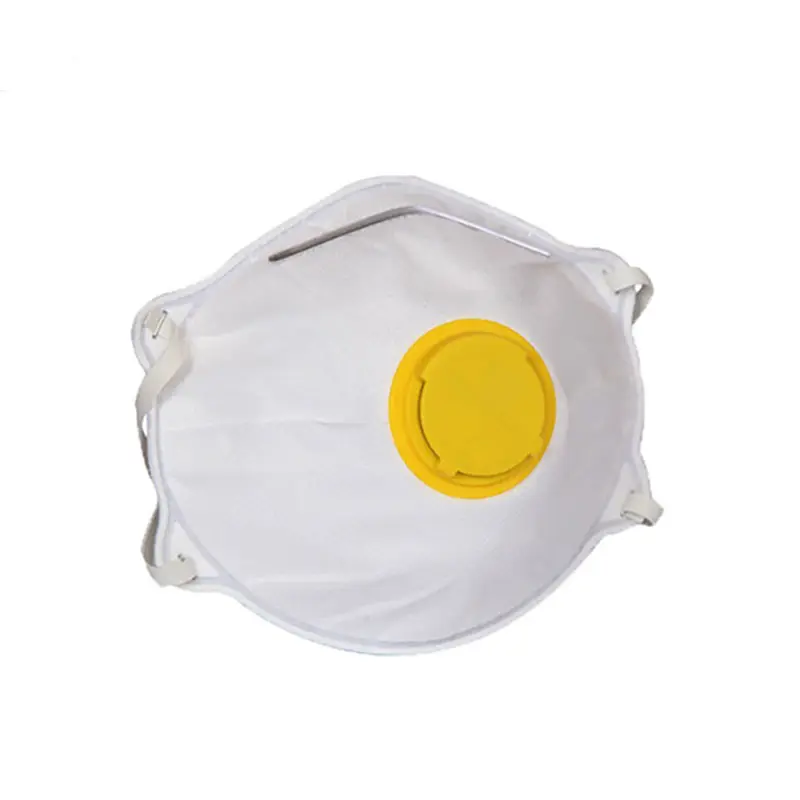 Máscara de prevenção de poeira meia face FFP2 respirador com válvula para drywall marmore em pó