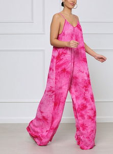Mono holgado <span class=keywords><strong>con</strong></span> <span class=keywords><strong>tirantes</strong></span> informal, pantalones para mujer, mono nuevo 2024, mono elegante de pierna ancha para mujer - Product Image 2