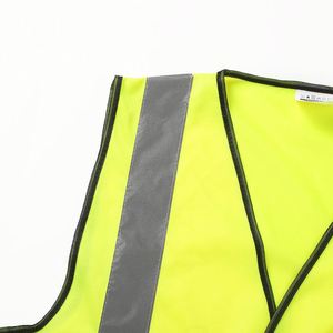 Chaleco de Seguridad Reflectante con Logotipo Personalizado, de Nailon Amarillo Neón, para Personal de Organización de Eventos al Aire Libre - Product Image 2