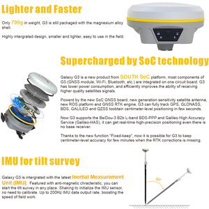 เครื่องมือสำรวจ G3ใต้ GNSS RTK พร้อมซอฟต์แวร์ survstar ที่อัพเกรดได้และเฟิร์มแวร์ GNSS GPS RTK - Product Image 1