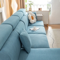 Housses de canapé en velours de maïs Jacquard 3D sur mesure Coussin de siège de protection Housse de canapé pour meubles sectionnels et en forme de L