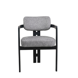 Meubles de chambre nordiques de <span class=keywords><strong>cuisine</strong></span> ergonomique à dossier haut <span class=keywords><strong>chaise</strong></span> de salle à manger moderne en tissu rembourré <span class=keywords><strong>avec</strong></span> accoudoirs - Product Image 3