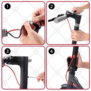 Trottinette électrique 2 <span class=keywords><strong>roues</strong></span> pour adulte, 350W, lithium, pliable, légère, portable, commande par application, 25-30KM/H, étanche IPX5, <span class=keywords><strong>plaque</strong></span> d'<span class=keywords><strong>immatriculation</strong></span> - Product Image 4