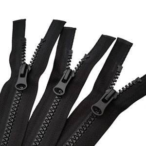Fermeture éclair à glissière automatique à extrémité ouverte en résine plastique haute résistance, multicolores, pour vestes, manteaux, tentes, valises, sweat-shirts - Product Image 1