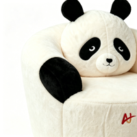 Canapé pouf géant en forme de panda, fauteuil de sol moelleux et mignon pour le salon