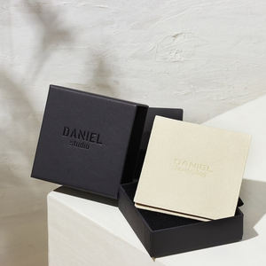 Custom Logo High Quality Beige Cardboard Jewelry Drawer <b>Boxes</b> for Necklaces and <b>Earrings</b> Premium Packaging Solution - Product Image 3