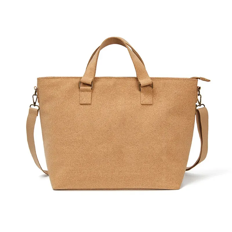 حقيبة تسوق عصرية ترويجية حقيبة كبيرة من الفلين عبر الجسم حقائب بحمالة من الفلين الطبيعي للنساء