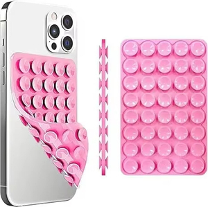thumbnail image 2 of 6 PCS Multi-Colors Silicone Suction Cup Phone Holder, Non-Slip Sticky 2 of 10