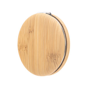 <span class=keywords><strong>Mini</strong></span> miroir cosmétique rond pliable avec motif en bambou, peut être offert en cadeau à des amis - Product Image 6