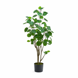 Arbre à monnaie artificiel réaliste en PE, <span class=keywords><strong>Pachira</strong></span>, grande plante en pot pour le sol, écologique, toucher naturel, pour la maison et le jardin - Product Image 1