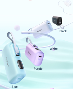 <span class=keywords><strong>Yoobao</strong></span> <span class=keywords><strong>พา</strong></span><span class=keywords><strong>ว</strong></span><span class=keywords><strong>เวอร์</strong></span><span class=keywords><strong>แบงค์</strong></span>ขนาดเล็ก5000มิลลิแอมป์ต่อชั่<span class=keywords><strong>ว</strong></span>โมงสายเคเบิลในตั<span class=keywords><strong>ว</strong></span>เป็นสายคล้องพร้อมแท่นชาร์จอุปกรณ์เสริมที่มีหน้าจอ LED - Product Image 6