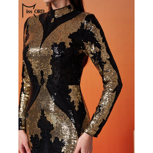 Sirena a maniche lunghe con paillettes Hijab arabo <span class=keywords><strong>Istanbul</strong></span> marocchino turco Dubai abiti da sera modesti musulmani da donna - Product Image 6