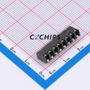 GT-BTP30008-0350B-019B Blade/Spring Contact Battery Connector SMD,P=3mm Connector Spring Contact Type 3mm 8P Vertical Mount - Product Image 2