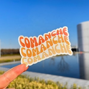 Pegatinas de holograma con efecto de arcoíris reflectante de logotipo personalizado de alta calidad, pegatinas holográficas de vinilo troquelado resistentes a los rayos UV - Product Image 1