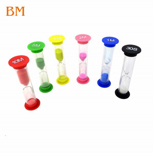 Quà tặng sáng tạo trẻ em nhựa đồng hồ cát <span class=keywords><strong>30</strong></span> giây 1 2 3 <span class=keywords><strong>4</strong></span> 5 phút đầy màu sắc cát hẹn giờ đồng hồ cát - Product Image 2