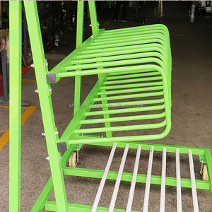 <strong>Cantilevered</strong> Three Layers Heavy Duty Aluminum Profile Transport Cart Shelves for Warehouse Industrial <strong>Rack</strong> - Product Image 4