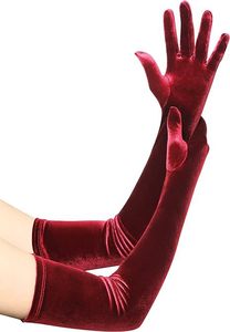 Velours de cérémonie Robe de soirée <span class=keywords><strong>Gants</strong></span> longs chauds Banquet fête opéra <span class=keywords><strong>Gants</strong></span> en velours <span class=keywords><strong>Gants</strong></span> longs - Product Image 5