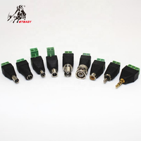Conector de alimentación macho CCTV DC de 5,5x2,1 MM, adaptador de toma de corriente AC DC, conector Bnc de alimentación hembra CCTV
