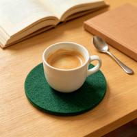 Sous-verres en feutre polyester épais, personnalisables, antidérapants, durables, lavables, écologiques et modernes, pour la maison et le bureau - Vente en gros