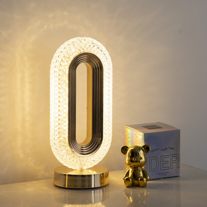 Cool Reflexed Roses Crystal Dia Mond Lámparas y decoraciones para el hogar Luces de dormitorio Control táctil Rose Crystal <span class=keywords><strong>MAGIC</strong></span> <span class=keywords><strong>Cristal</strong></span> Rgb t - Product Image 1