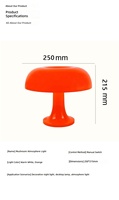 Lampe de table LED à piles avec 3 modes d'éclairage, lumière ambiante pour chambre à coucher, lampe en forme de champignon à intensité variable, décoration moderne et élégante pour la maison