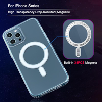 Coques de Téléphone Mobile Magnétiques Anti-Choc Transparentes Sûres pour iPhone 17 16 15 14 13 Pro Max