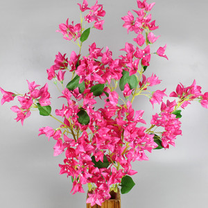 Fiori di Bouganvillea Artificiali in Seta Long Branch, Fiori di Prugna Triangolari per Decorazioni Interne ed Esterne, Matrimoni e Casa - Product Image 1