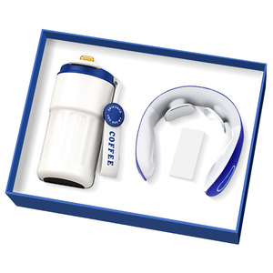 Ensemble cadeau d'affaires pour la réunion annuelle de l'entreprise - Ensemble tasse à café en acier inoxydable et parapluie personnalisé, cadeau de luxe fait main - Product Image 4