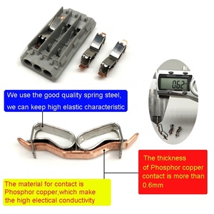 Doppelte drei <span class=keywords><strong>3</strong></span>-polige <span class=keywords><strong>2</strong></span>-polige Schnell kupplung <span class=keywords><strong>3</strong></span>-Draht-Muttern Elektrischer Stromkabel anschluss Kupfer 32A 250V Stecker/Buchse flach - Product Image 4