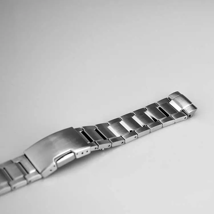 Sıcak satış paslanmaz çelik bilezik Band özel Logo geniş saat kayışı