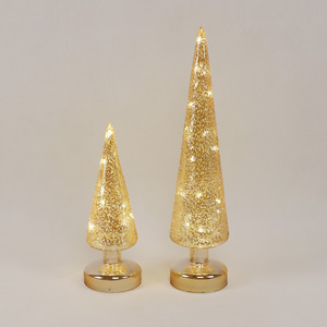 Personalizzabile <span class=keywords><strong>piccolo</strong></span> led illuminato in vetro soffiato a mano di natale <span class=keywords><strong>albero</strong></span> di natale - Product Image 5