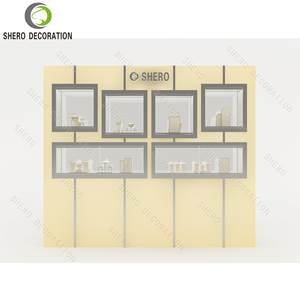 Meubles de magasin de bijouterie de haute qualité avec logo personnalisé, design de vitrine murale en bois pour magasin de bijouterie - Product Image 5