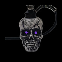 Chicha LED en résine givrée en forme de crâne, style arabe, ensemble complet, design créatif, minimalisme américain, décoration unique