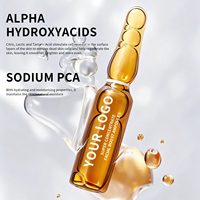 Sérum en ampoules à haute concentration d'acide citrique et lactique pour le renouvellement cellulaire et l'hydratation, idéal pour les salons de beauté, les spas et les peelings PCA.