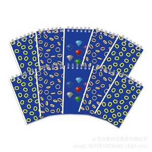 Sonic Themed Spiral Notebook Cute Japanese Korean Style 12pcs <b>Digital</b> Printing Log Pulp Paper 70gsm - Product Image 5