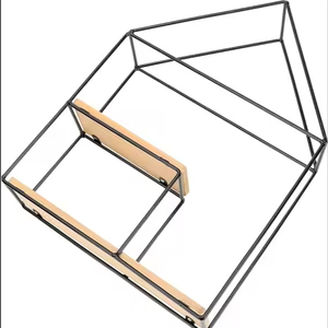 Étagères métalliques pour mur étagère murale de haute qualité <span class=keywords><strong>forme</strong></span> de <span class=keywords><strong>maison</strong></span> cadre en métal meubles de salon étagère murale décorative - Product Image 4