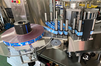 Machine d'étiquetage adhésive thermofusible rotative à grande vitesse entièrement automatique autocollant de bouteille d'eau PET